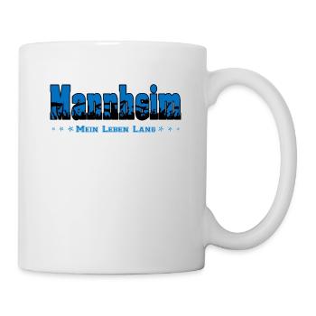 Mannheim Fussball Fans Mein Leben Lang - Tasse - Weiß - Rechts