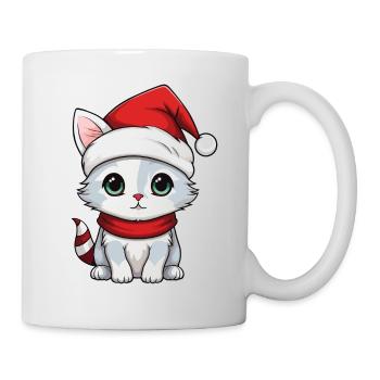 Cat Christmas Christmas Cat Cute Merry Catmas - Mug - white - Right