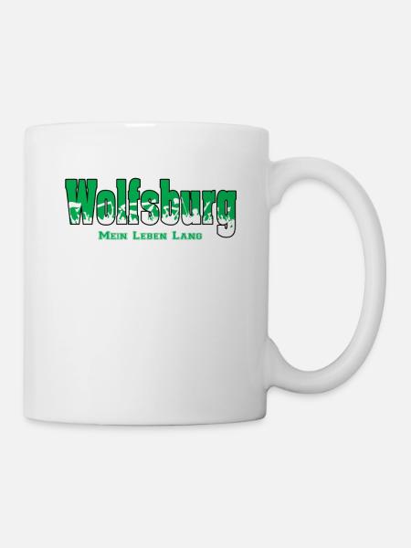 Wolfsburg Fussball Fans Mein Leben Lang - Tasse - Weiß