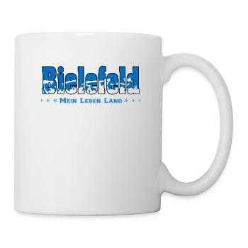 Bielefeld Fussball Fans Mein Leben Lang - Tasse - Weiß - Rechts