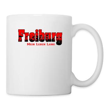 Freiburg Fussball Fans Mein Leben Lang - Tasse - Weiß - Rechts