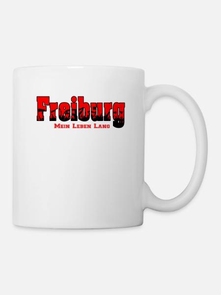 Freiburg Fussball Fans Mein Leben Lang - Tasse - Weiß