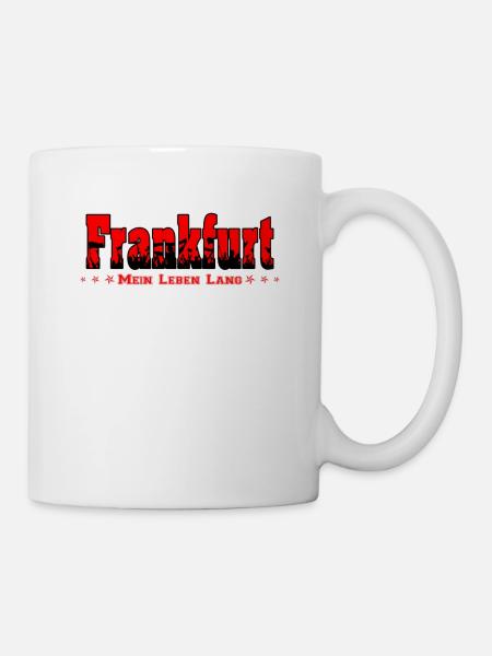 Frankfurt Fussball Fans Mein Leben Lang - Tasse - Weiß
