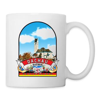 Deutschland Dachau Bayern Vintage - Tasse - Weiß - Rechts