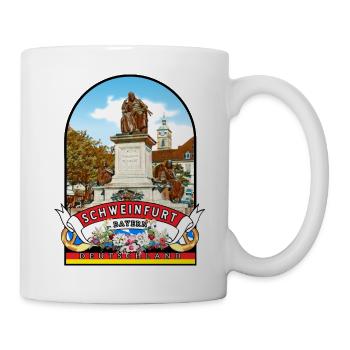 Deutschland Schweinfurt Bayern Vintage - Tasse - Weiß - Rechts
