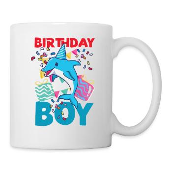 Dolphin Birthday Birthday Boy - Mug - white - Right