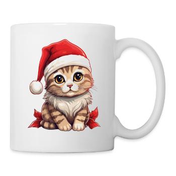 Cat Christmas Christmas Cat Cute Merry Catmas - Mug - white - Right