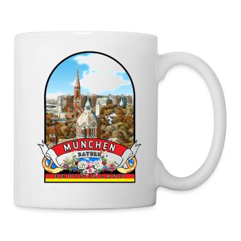 Deutschland München Bayern Vintage - Tasse - Weiß - Rechts