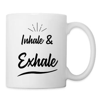 Dicton de yoga - Mug blanc - blanc - Droite