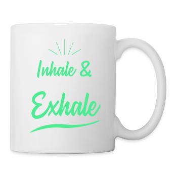 Yoga Sprüche - Tasse - Weiß - Rechts