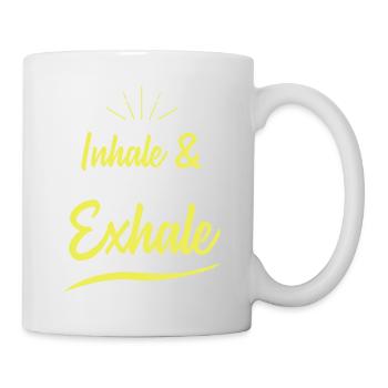 yoga sprüche - Tasse - Weiß - Rechts