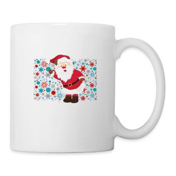 Noël j attends le père Noël - Mug blanc - blanc - Droite