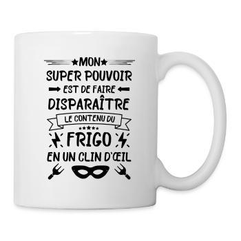 Frigo gourmand bouffe - Mug blanc - blanc - Droite