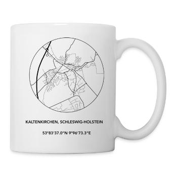 Kaltenkirchen City Map - Tasse - Weiß - Rechts