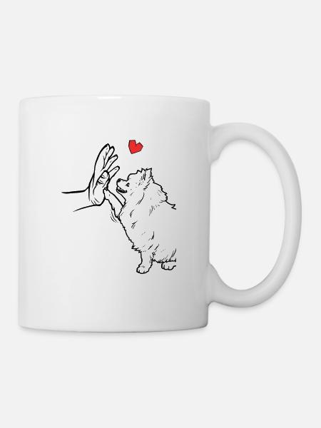 Pomeranian Cute Pomeranian Love - Mug - white
