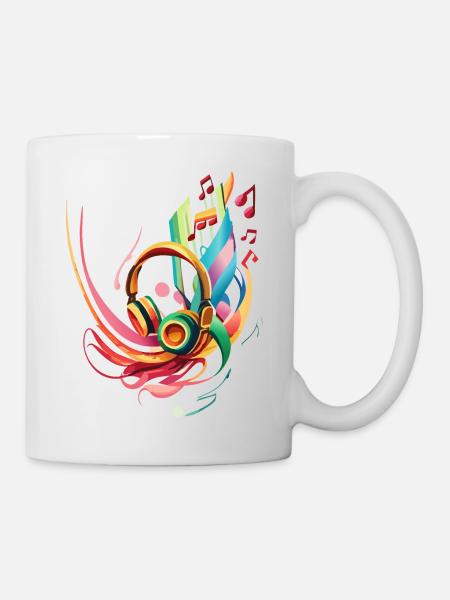 Splash Headphones - Mug - white