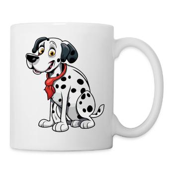Dalmatien / Chien / Animal / Animal de compagnie / Aboiement - Mug blanc - blanc - Droite