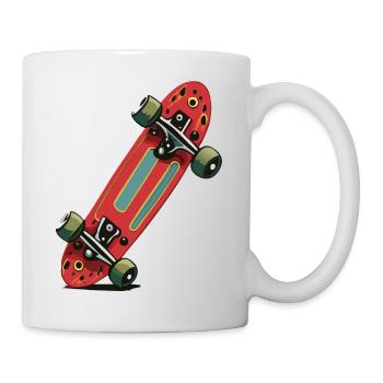 Skateboard - Tasse - Weiß - Rechts