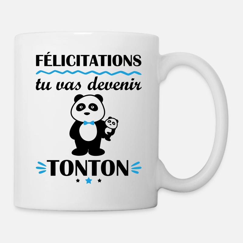 Tu vas être tonton, annonce grossesse, famille - Mug blanc - blanc