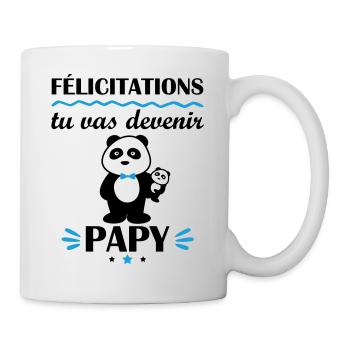 Tu vas être papy, annonce grossesse, famille - Mug blanc - blanc - Droite