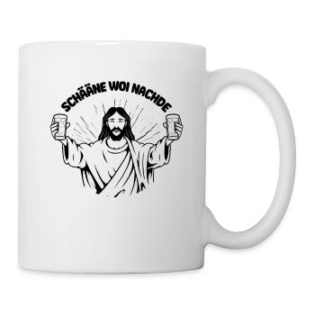 Pfälzer Weihnachten Schääne woi nachde - Tasse - Weiß - Rechts
