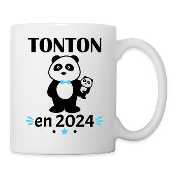 Tonton en 2024, annonce grossesse, famille - Mug blanc - blanc - Droite