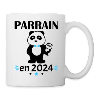 Parrain en 2024, annonce grossesse, famille - Mug blanc - blanc - Droite