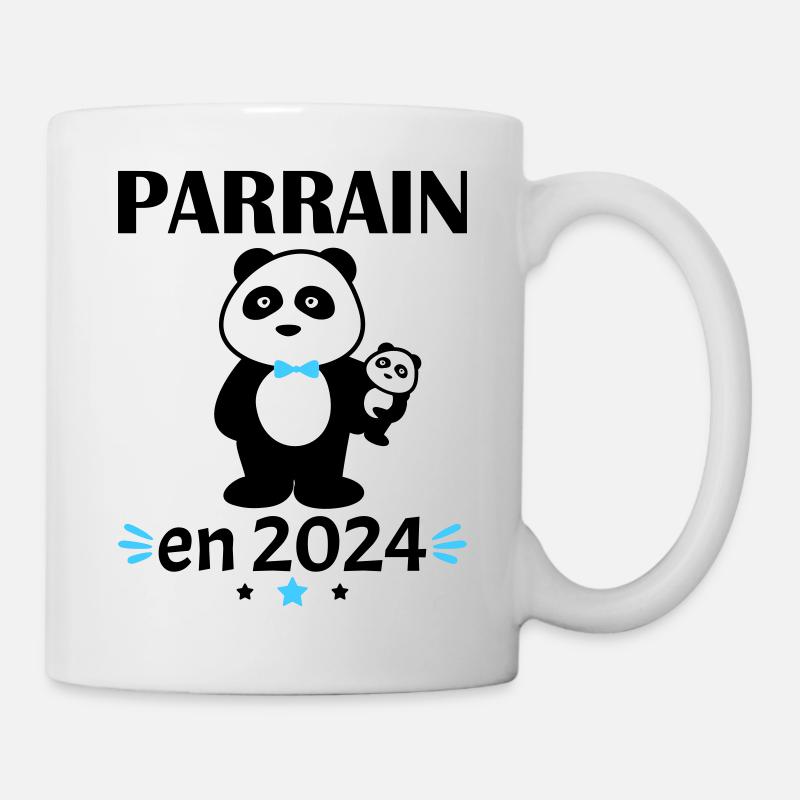 Parrain en 2024, annonce grossesse, famille - Mug blanc - blanc