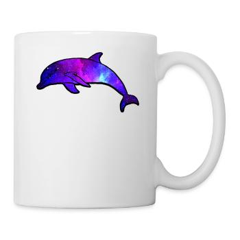 Galaxie de l’espace Dolphin - Mug blanc - blanc - Droite