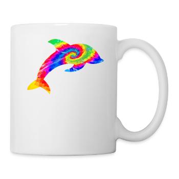 Dolphin Tie Dye - Mug - white - Right