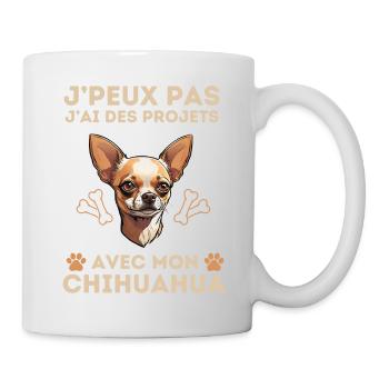 chien doux chihuahua 2 - Mug blanc - blanc - Droite