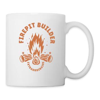 Campfire Camping Retro Firepit Builder Hiking - Mug - white - Right