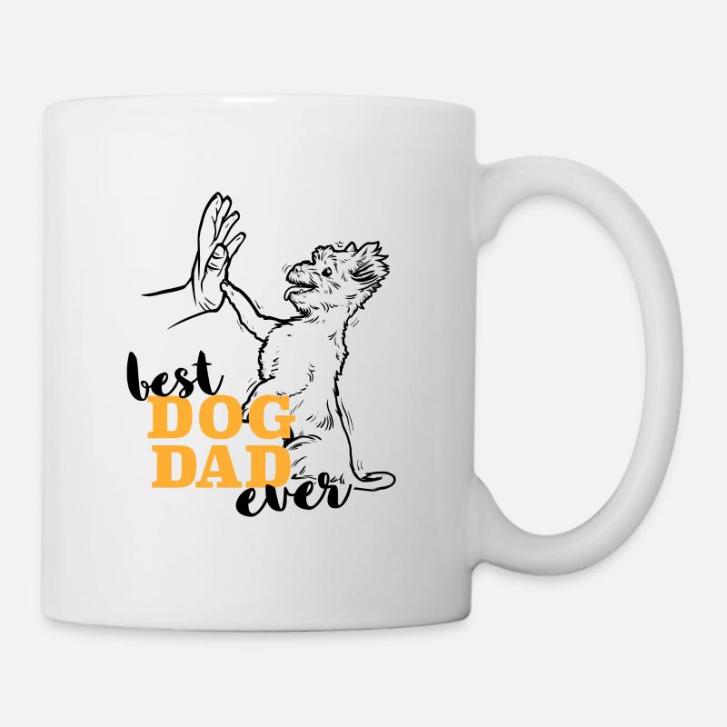 Meilleur Yorkshire Terrier Papa - Mug blanc - blanc