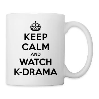 Keep calm and watch k-drama - Mug blanc - blanc - Droite