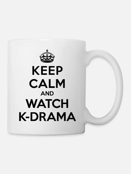 Keep calm and watch k-drama - Mug blanc - blanc