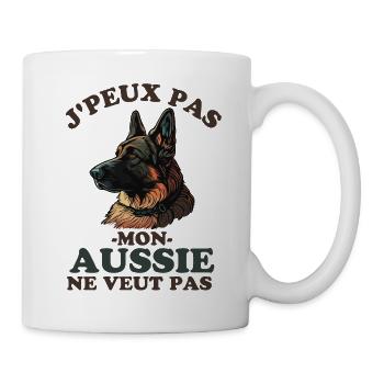 Drôle Aussie Berger Australien - Mug blanc - blanc - Droite