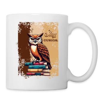 STAY CURIOUS - Mug - white - Right