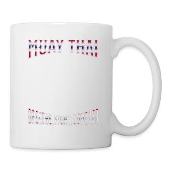 Muay Thai Boxing Muay Thai - Tasse - Weiß - Rechts
