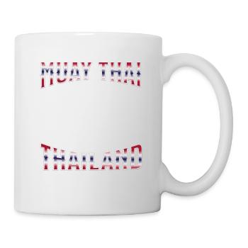 Muay Thai Boxing Muay Thai - Tasse - Weiß - Rechts