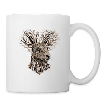 Branching Out Woodland hare - Mug - white - Right