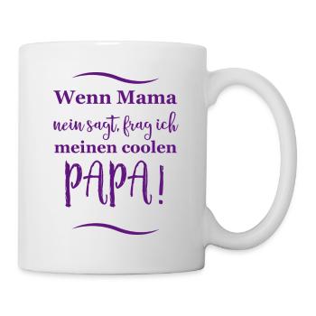 lustige sprüche cooler papa - Tasse - Weiß - Rechts