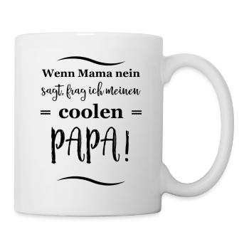lustige sprüche cooler papa - Tasse - Weiß - Rechts