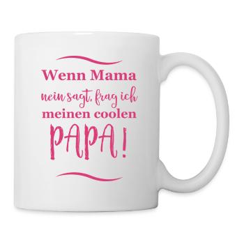 lustige sprüche cooler papa - Tasse - Weiß - Rechts