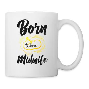 Nurse Midwife Birth Worker Born To - Mug - white - Right