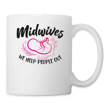 Nurse Midwife Birth Worker Pun - Mug - white - Right