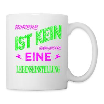 geburtstagsgeschenkidee bday veganer gesundheit - Tasse - Weiß - Rechts