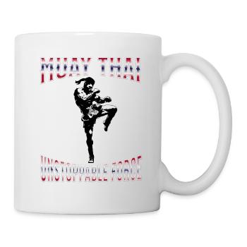 Muay Thai Boxing Muay Thai - Tasse - Weiß - Rechts