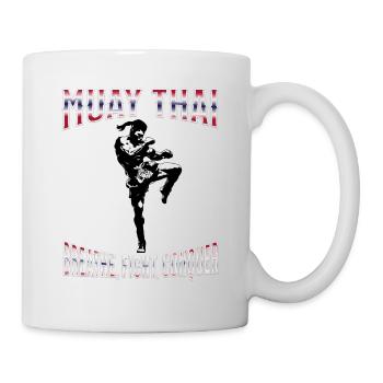 Muay Thai Boxing Muay Thai - Tasse - Weiß - Rechts