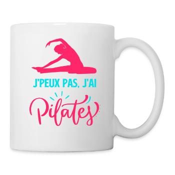 Yoga pilates - Mug blanc - blanc - Droite