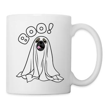 Halloween Hunde Geist - Tasse - Weiß - Rechts